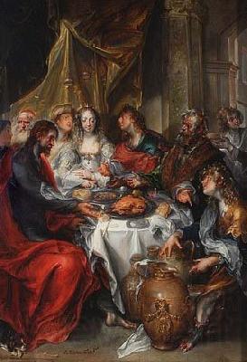 Simon de Vos The Wedding at Cana. France oil painting art